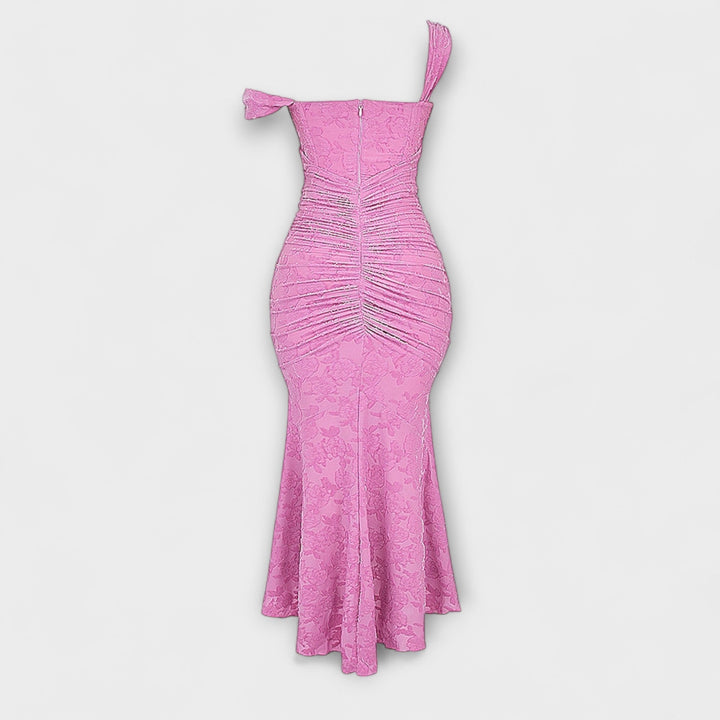 Jacqueline - Long dress with refined corset
