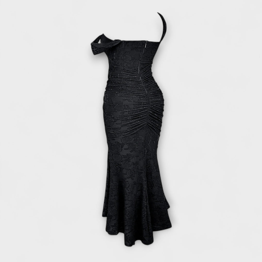 Jacqueline - Long dress with refined corset
