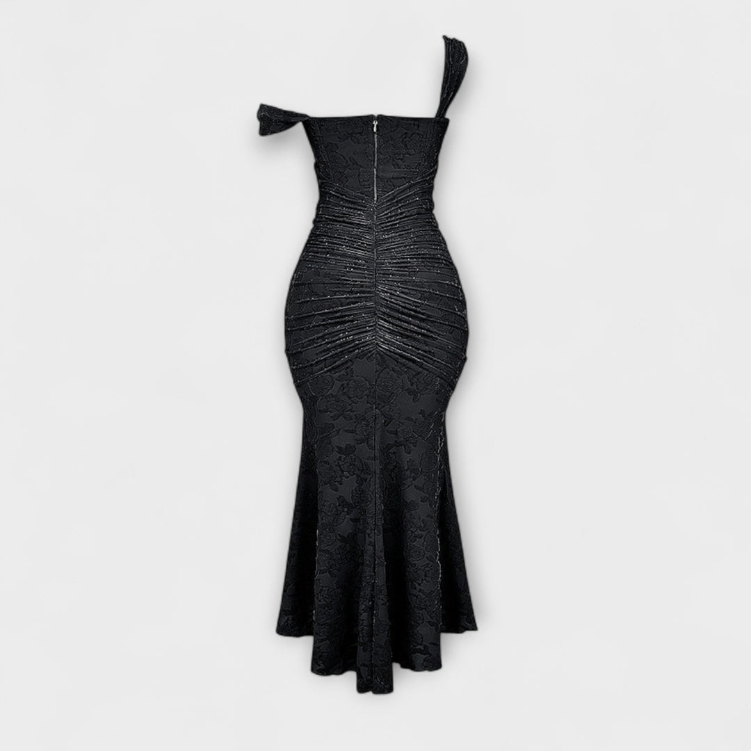 Jacqueline - Long dress with refined corset