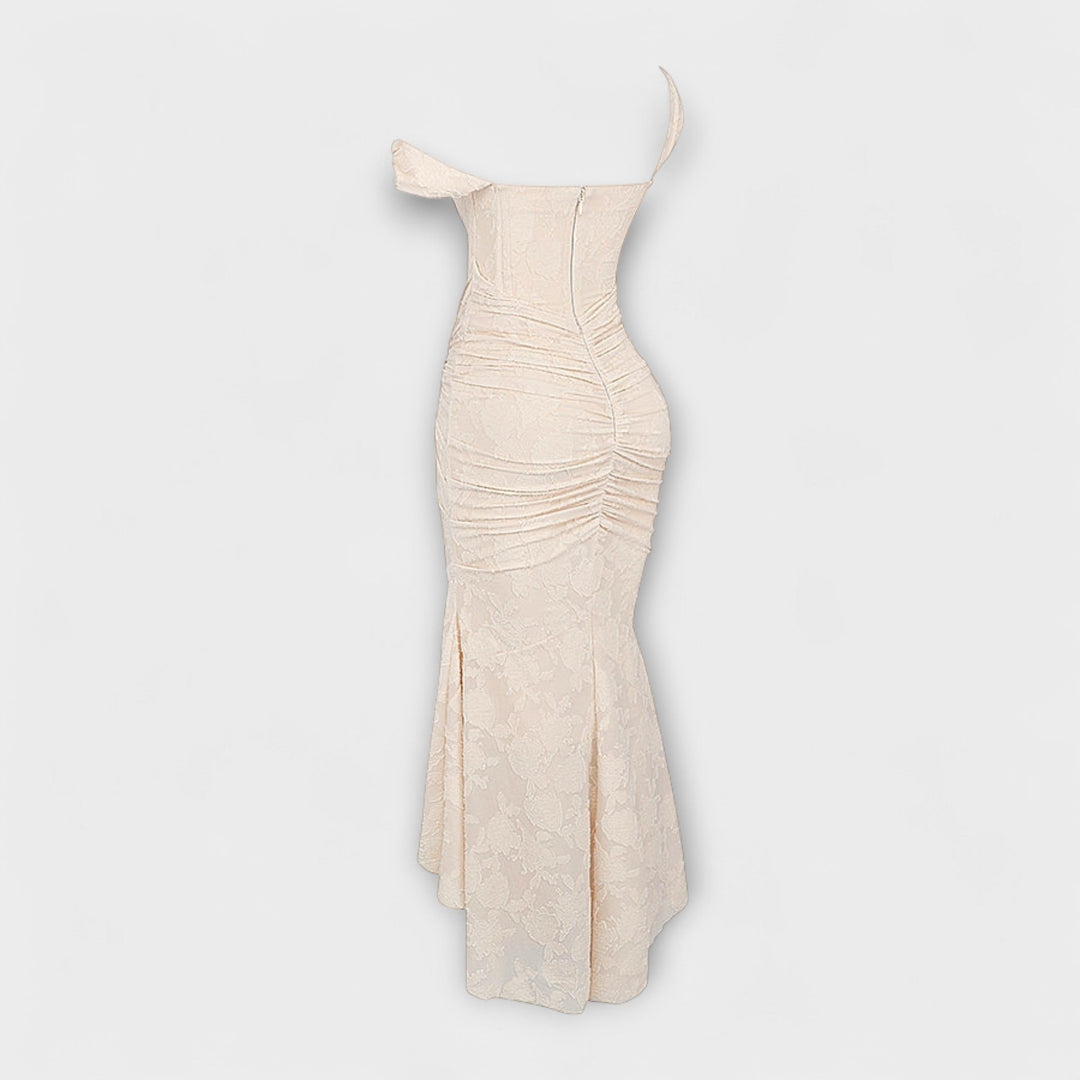 Jacqueline - Long dress with refined corset