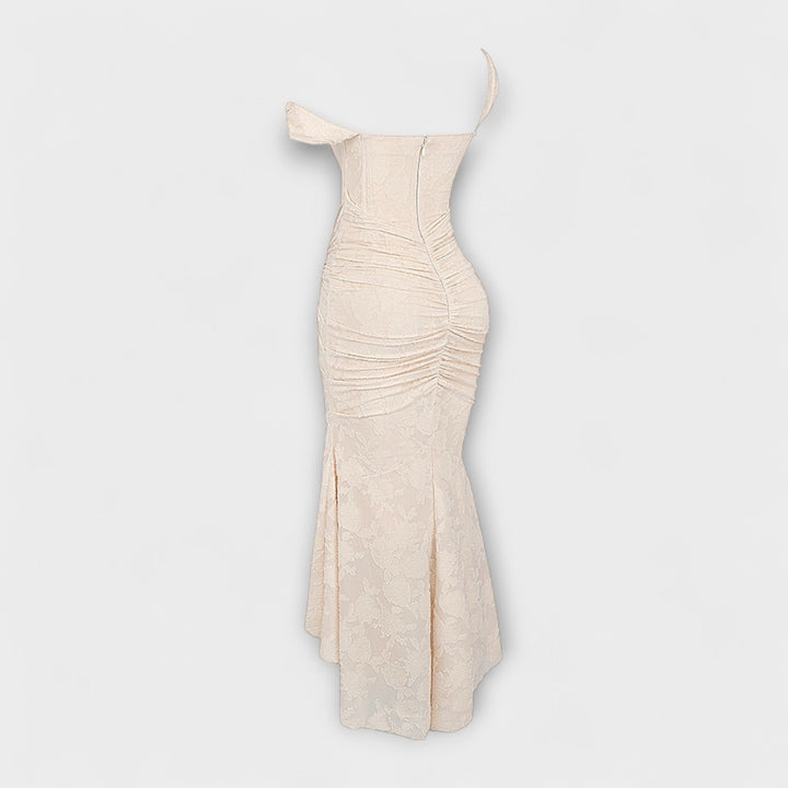 Jacqueline - Long dress with refined corset