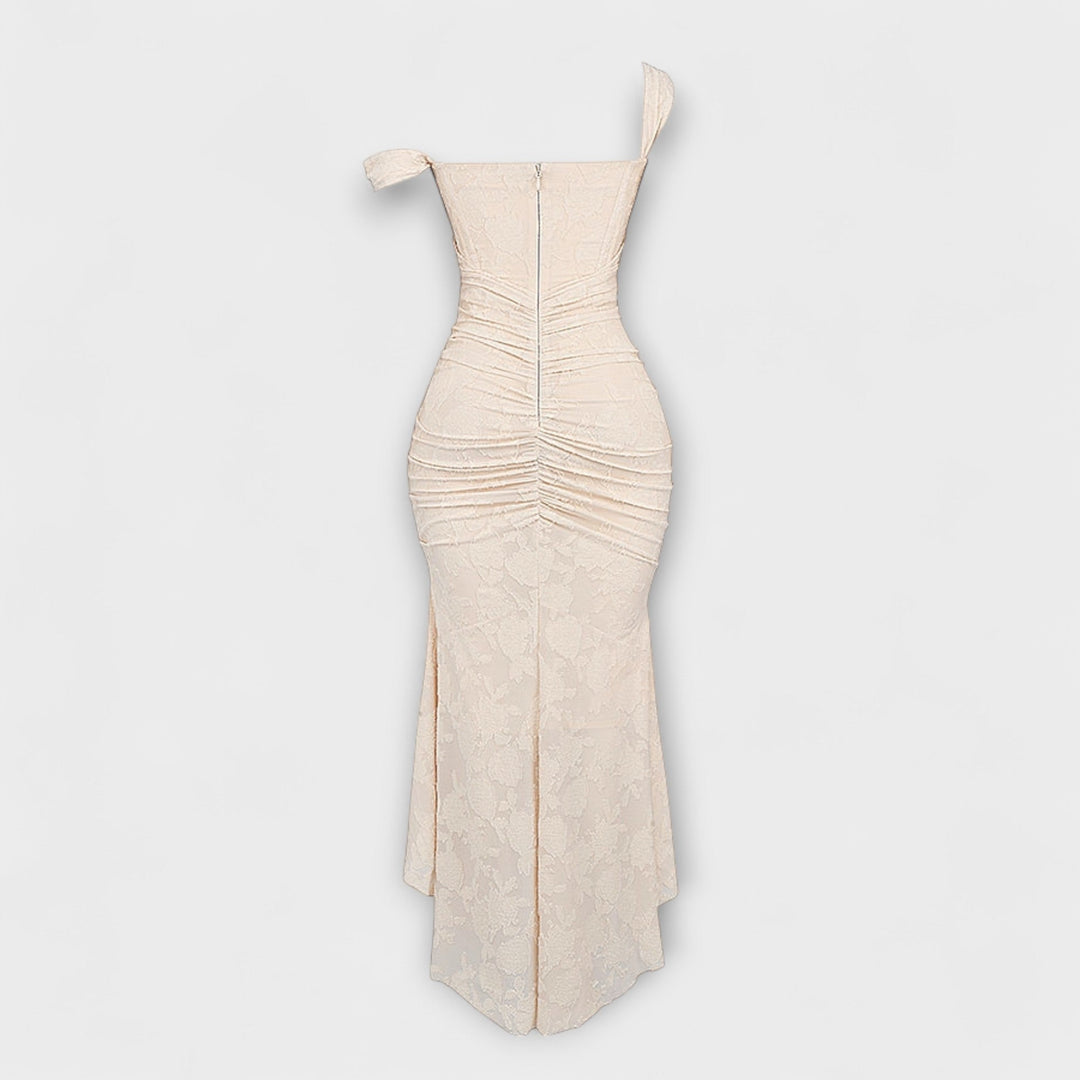 Jacqueline - Long dress with refined corset