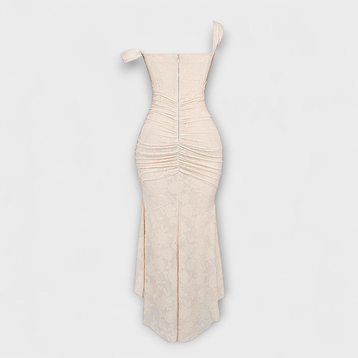 Jacqueline - Long dress with refined corset
