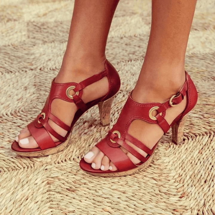 Carly -  Comfortable Heeled Sandals
