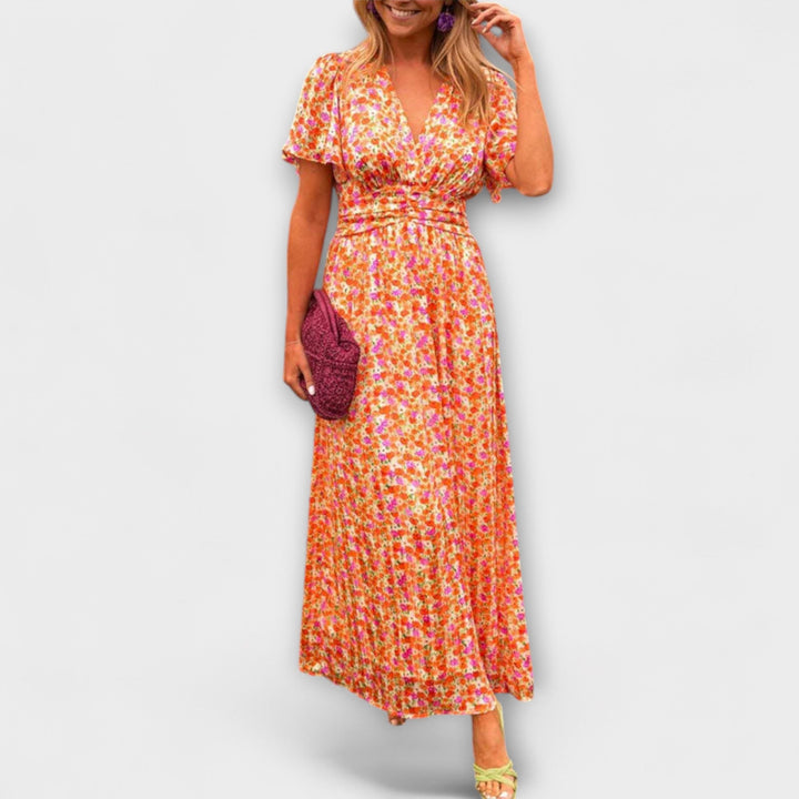 Andrea - Classic Dress with V-Neckline