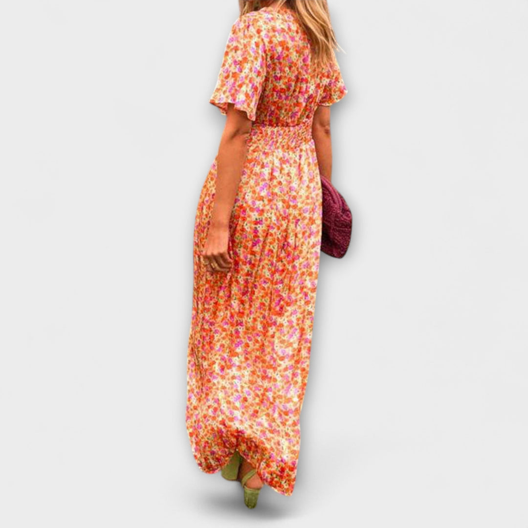Andrea - Classic Dress with V-Neckline