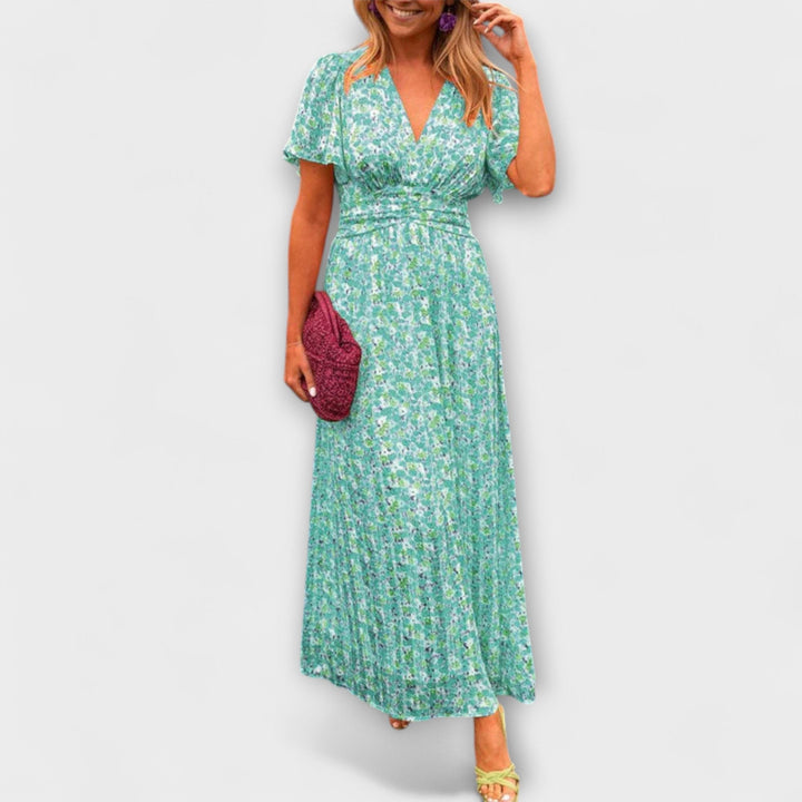 Andrea - Classic Dress with V-Neckline