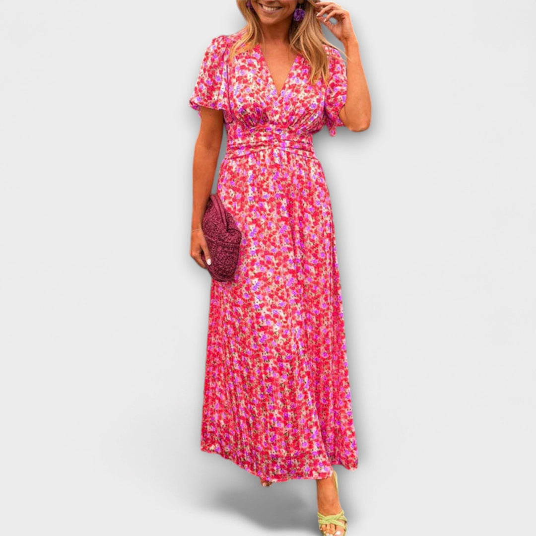 Andrea - Classic Dress with V-Neckline