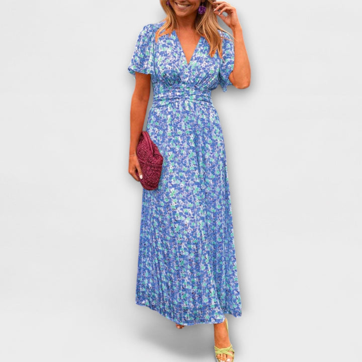 Andrea - Classic Dress with V-Neckline